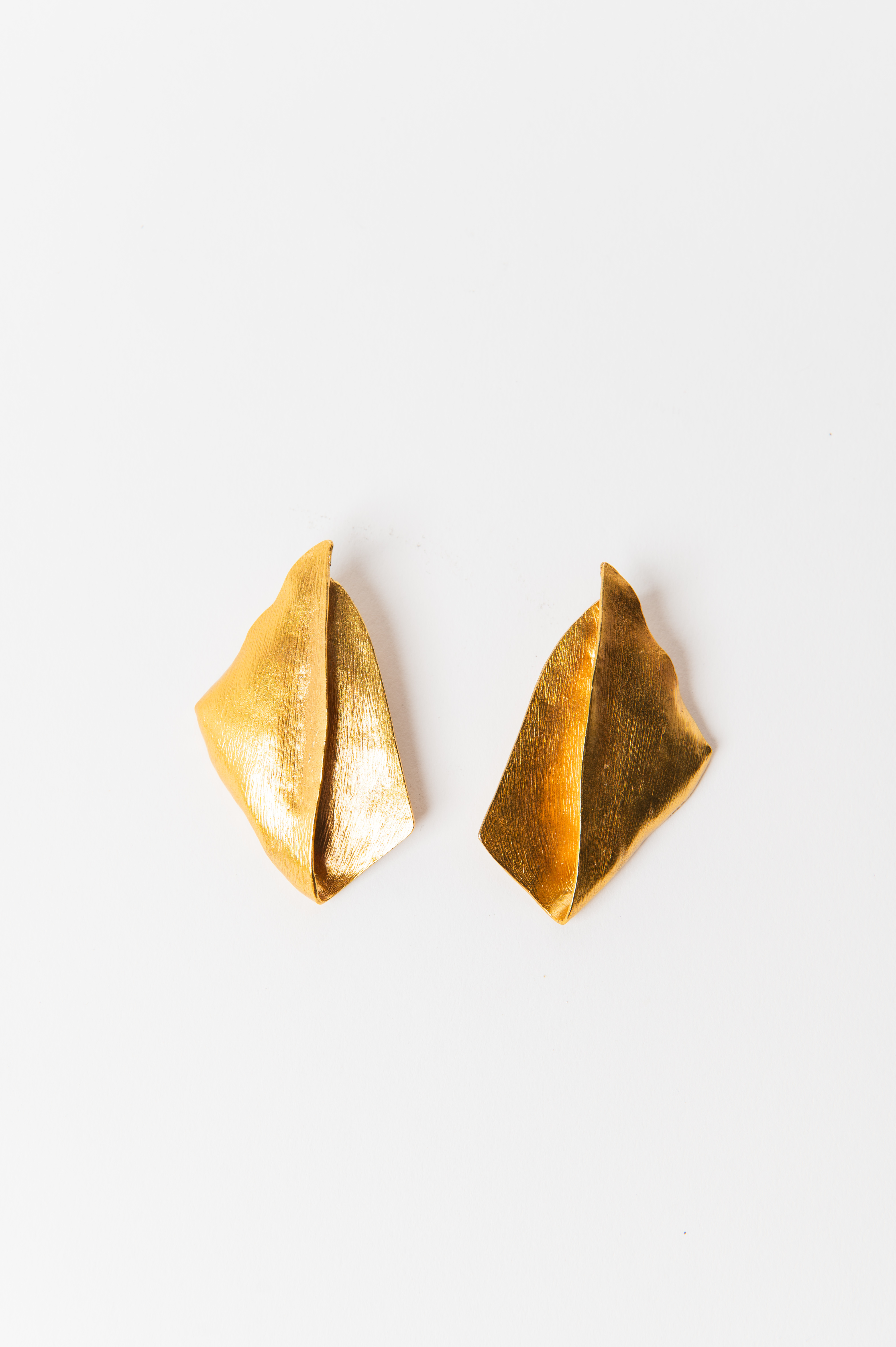 Gold Leaf Exaggerated Earrings